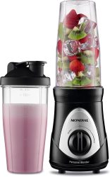 MONDIAL Personal Blender 220V, Preto/Cinza